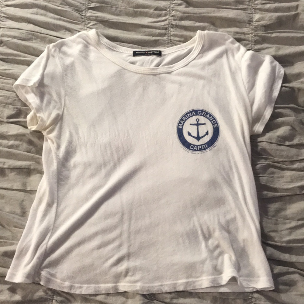 Brandy Melville white tee shirt MARINA GRANDE